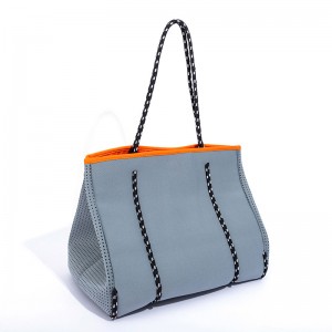 Hot Sale Mode Reise Schultergurte Tasche Frauen Pool Strandtaschen große breite Neopren-Einkaufstasche