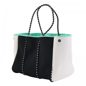 Kundenspezifische Mehrzweck-Einkaufstasche Neopren-Strandtasche mit innerer Reißverschlusstasche